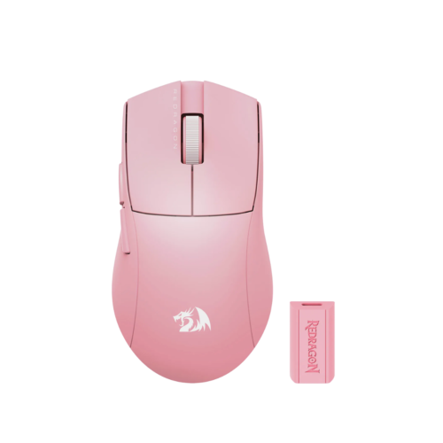 mouse redragon gamer m916p pro 1k pink