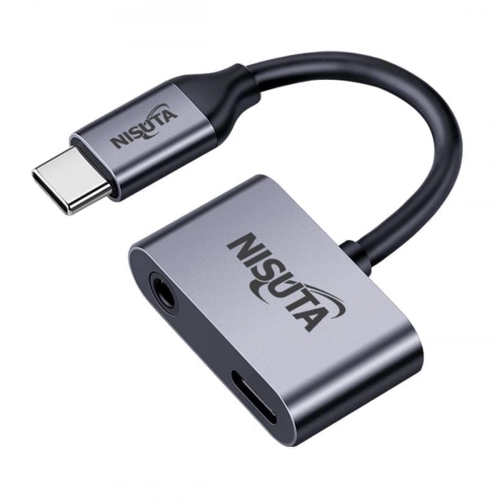 conector usb c a audio 3.5mm auricular y mic y usb c hembra