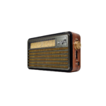 radio am/fm vintage con mp3/bt/aux con carga solar y power bank