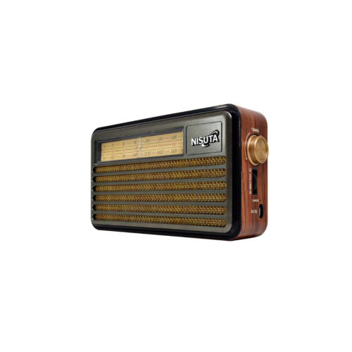 radio am/fm vintage con mp3/bt/aux con carga solar y power bank