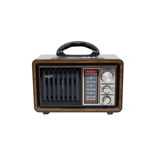 radio vintage am/fm con mp3/bt, aux, linterna