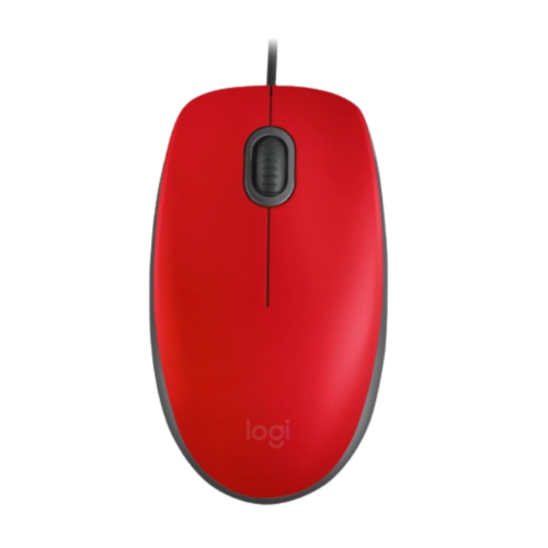 mouse logitech m110 usb red