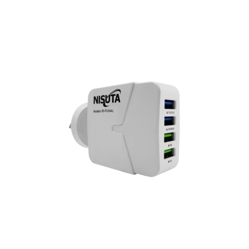 cargador de pared con 4 puertos usb de 4.4a