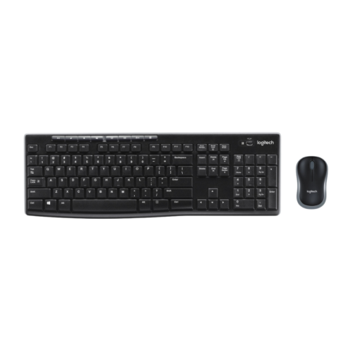 combo teclado y mouse logitech mk270 wireless usb negro