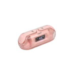 auricular bluetooth earbuds con cajita recargable rosa