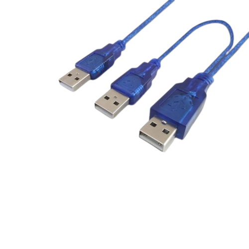 cable usb 2.0 am a 2 usb am de 1m