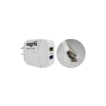 cargador de celular con 2 puertos usb de 2.4a y cable usb c de 1m