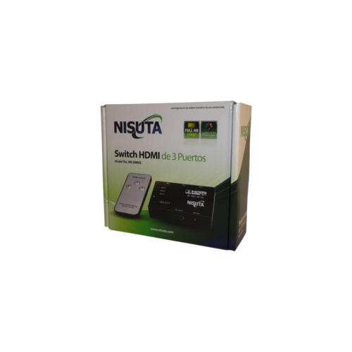 switch hdmi 3 x 1 electronico con control remoto