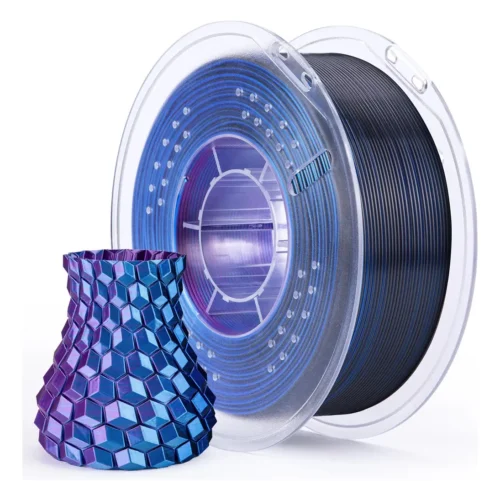 filamento elegoo pla silk 1.75mm 1kg azul purpura