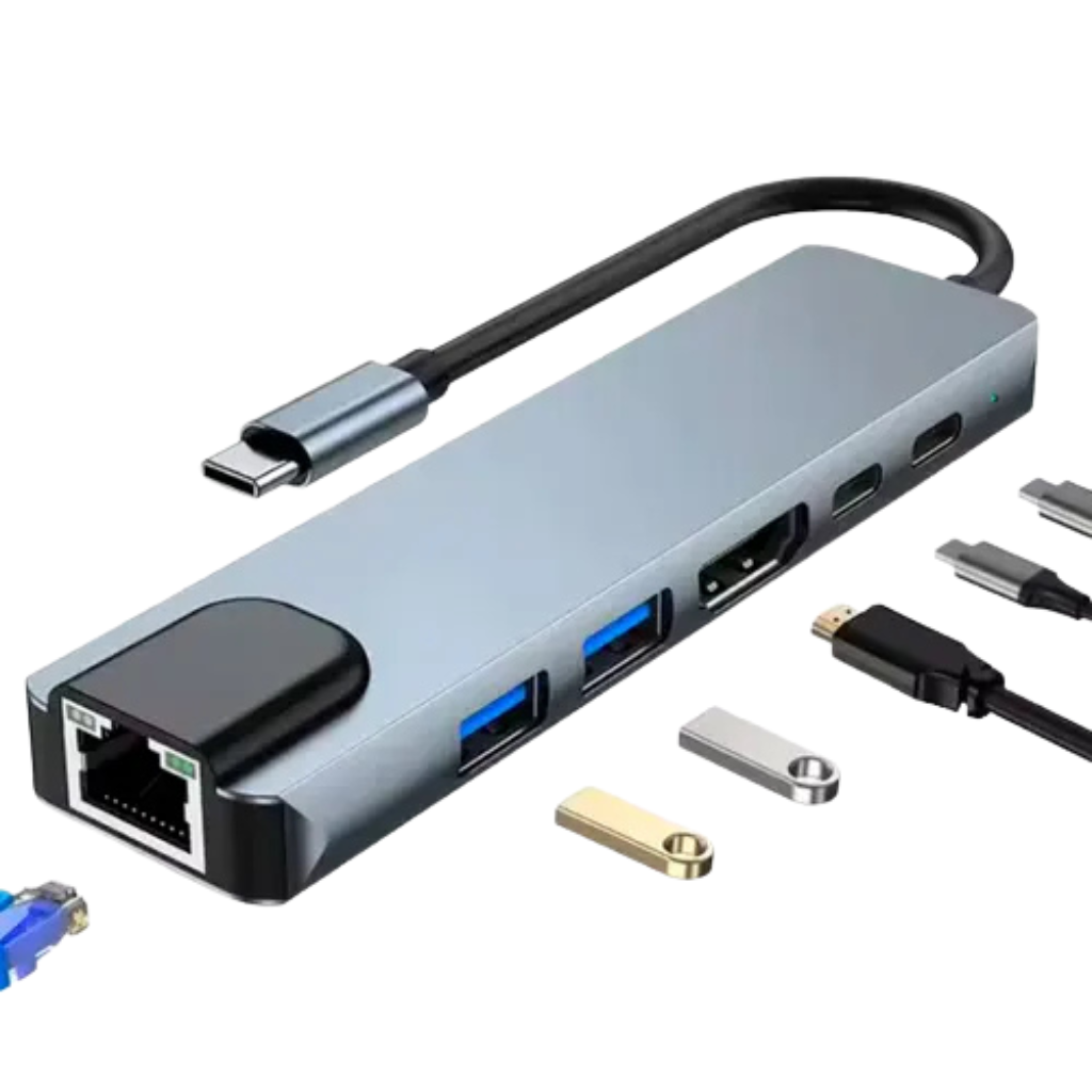 adaptador hub 6 en 1 adaptador hub 6 en 1