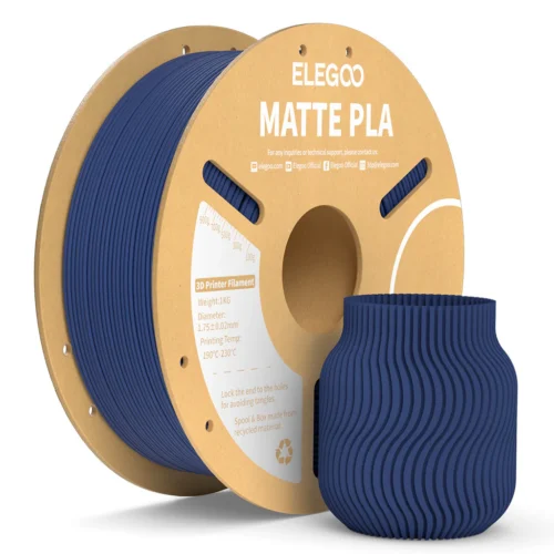 filamento elegoo pla matte 1.75mm 1kg azul marino
