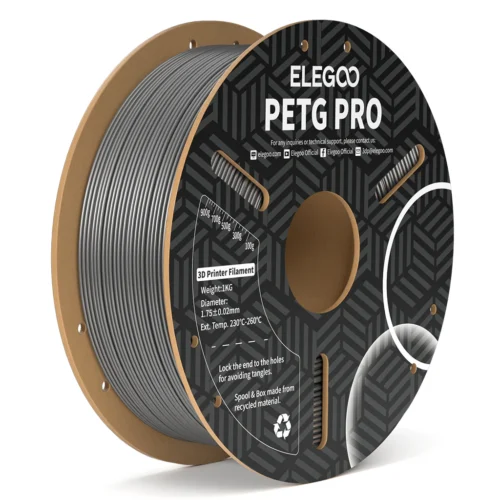 filamento elegoo petg pro 1,75mm 1kg plata