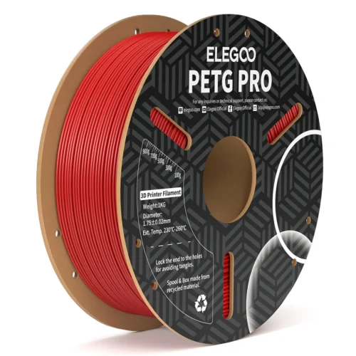 filamento elegoo petg pro 1,75mm 1kg rojo