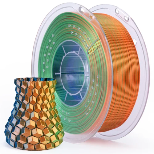 filamento elegoo pla silk 1,75mm 1kg azul verde naranja