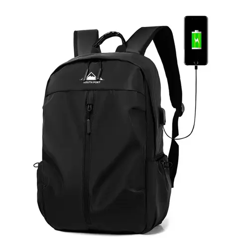 mochila antirrobo south port negra