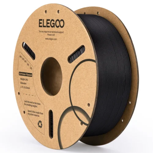 filamento elegoo pla cf 1.75mm 1kg negro paper tray elegoo