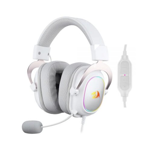 auricular zeus x redragon white rgb redragon
