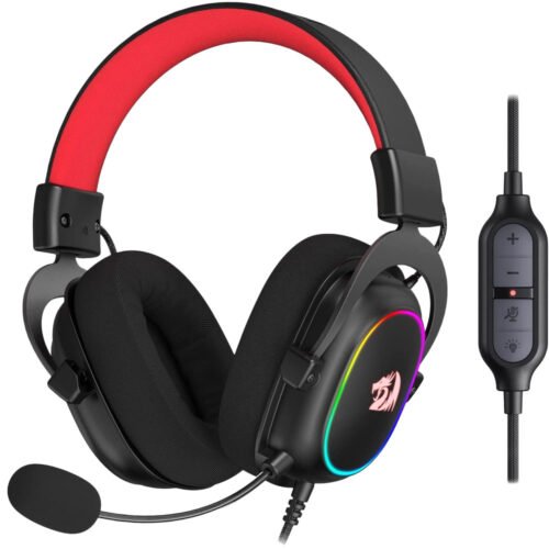auricular zeus x redragon black rgb redragon
