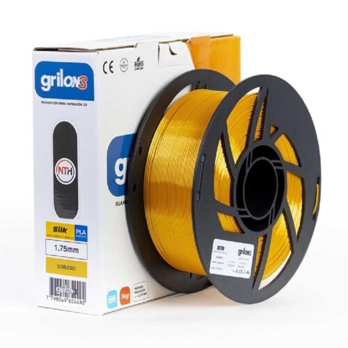 filamento monofilamento 3d grilon3 silk dorado 1.75mm x 1kg grilon 3