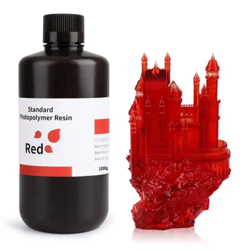 resina elegoo estandar 1 kg rojo transparente elegoo
