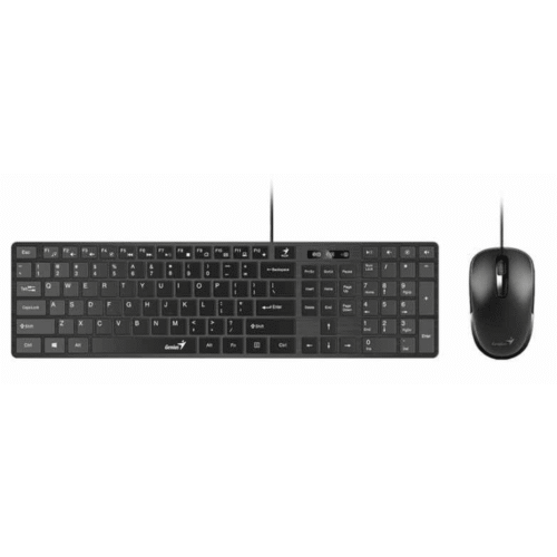 teclado+mouse genius slimstar c126 smart usb black genius
