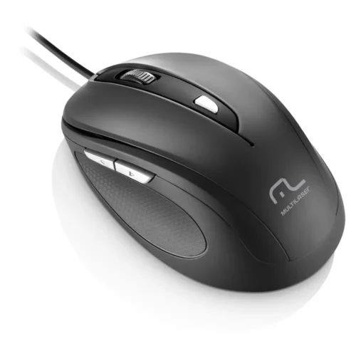 mouse multilaser ergonomico usb negro kolke