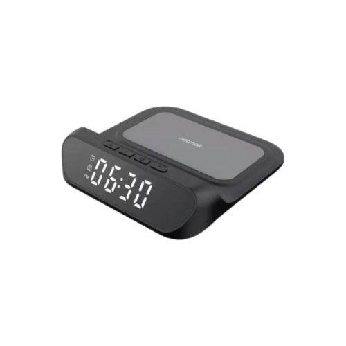 reloj despertador con carga inalambrica netmak