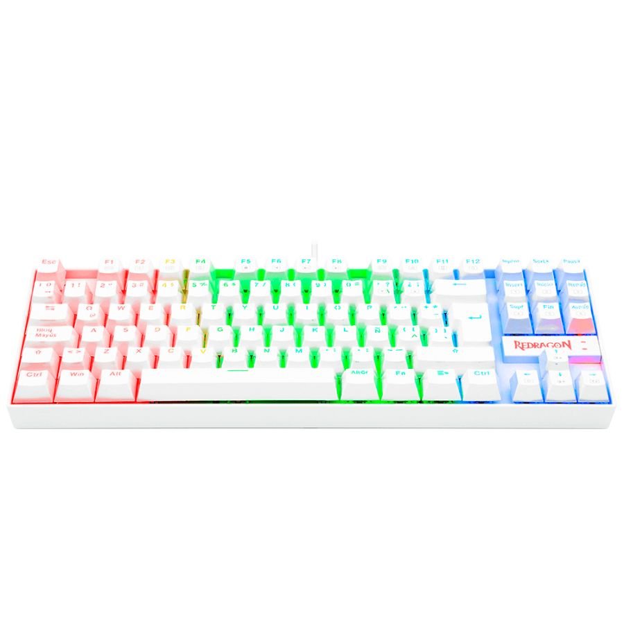 teclado mecanico redragon kumara rgb white red redragon teclado mecanico redragon kumara rgb white red redragon