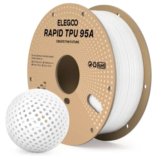 filamento elegoo rapid tpu 95a 1.75mm 1kg blanco elegoo