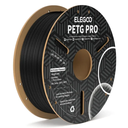 filamento elegoo petg pro 1.75mm 1 kg black elegoo