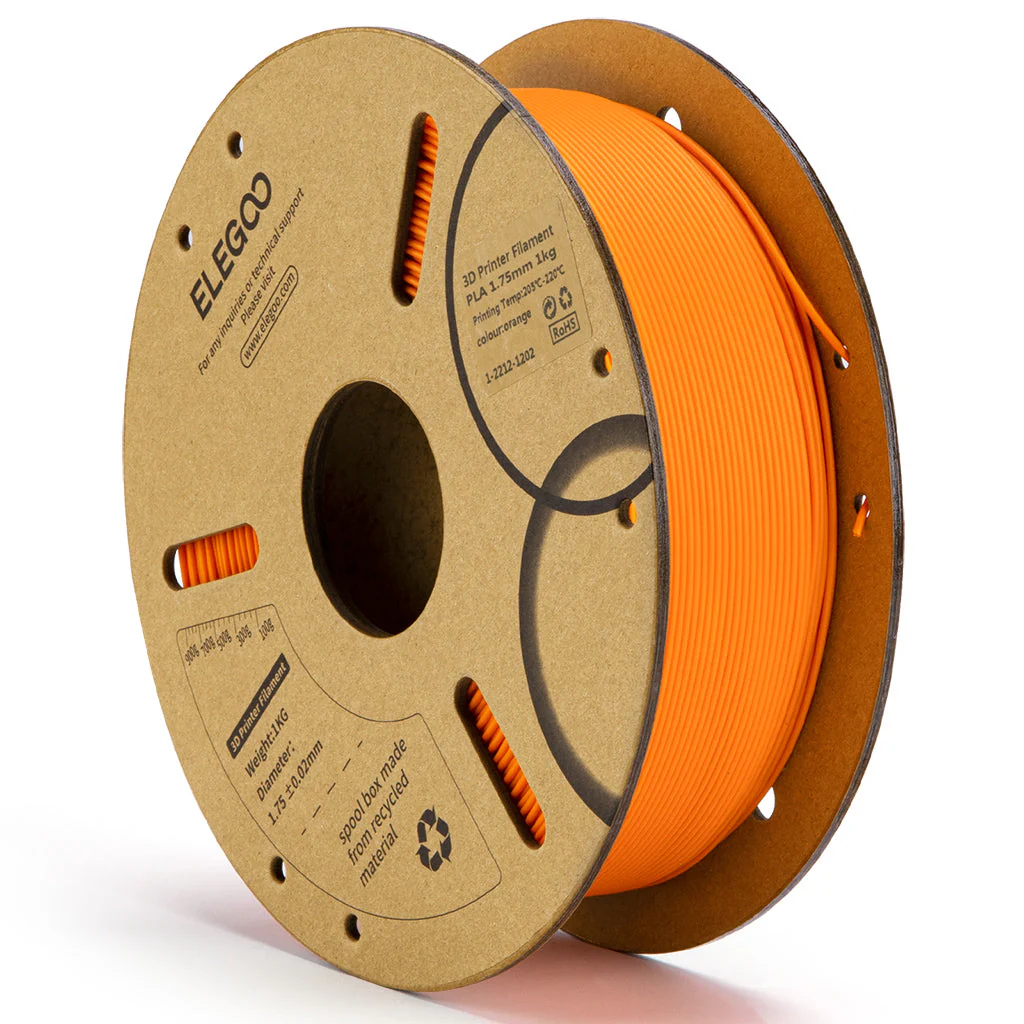 filamento elegoo pla 1,75mm 1kg naranja elegoo filamento elegoo pla 1,75mm 1kg naranja elegoo