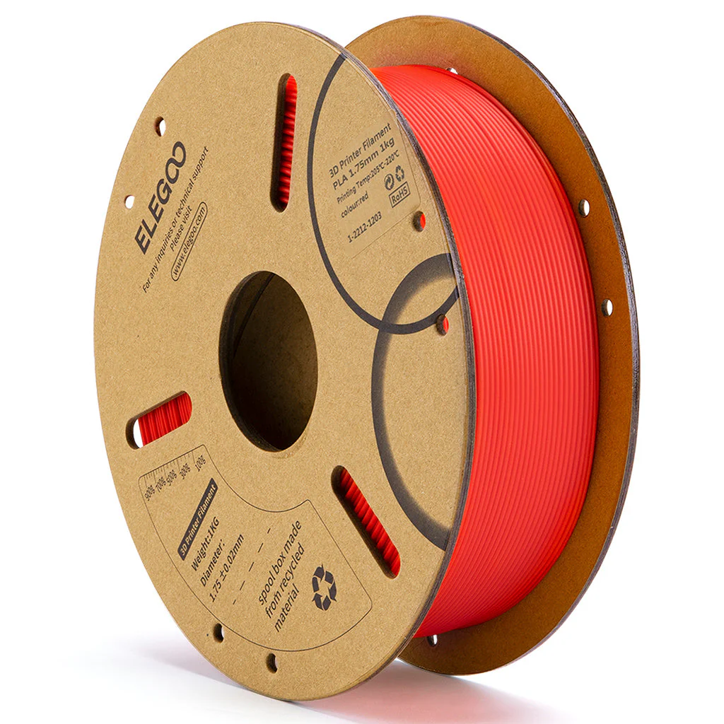 filamento elegoo pla 1,75mm 1kg rojo elegoo filamento elegoo pla 1,75mm 1kg rojo elegoo