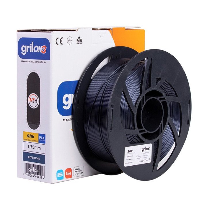 filamento monofilamento 3d grilon3 silk azabache 1.75 x 1kg grilon 3 filamento monofilamento 3d grilon3 silk azabache 1.75 x 1kg grilon 3