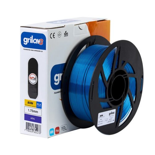 filamento monofilamento 3d grilon3 silk azul 1.75 x 1kg grilon 3