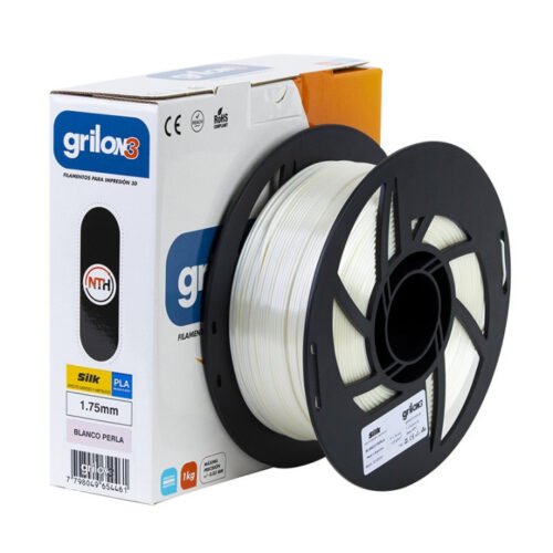filamento monofilamento 3d grilon3 silk blanco perlado 1.75 x 1kg grilon 3