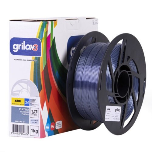 filamento monofilamento 3d grilon3 silk platino 1.75 x 1kg grilon 3