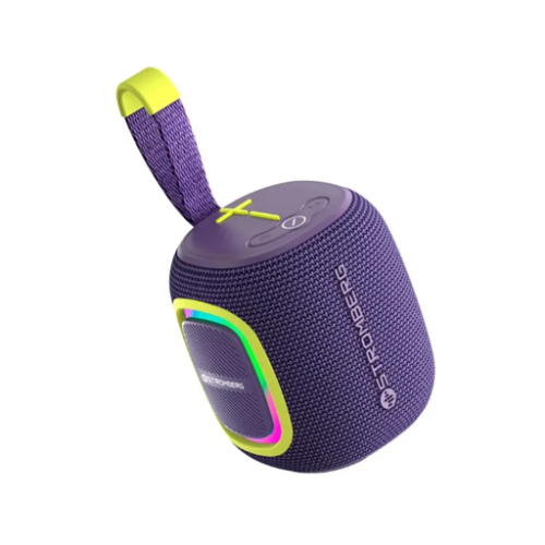 parlante bluetooth 10w rms tws violeta y amarillo stromberg