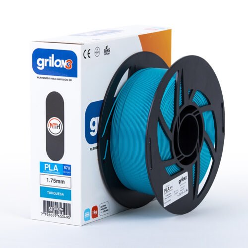 filamento monofilamento 3d grilon3 turquesa 1.75 x 1kg grilon 3