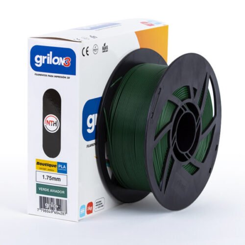 filamento monofilamento 3d grilon3 boutique verde aviador 1.75 x 1kg grilon 3