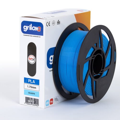 filamento monofilamento 3d grilon3 celeste 1.75x1kg grilon 3