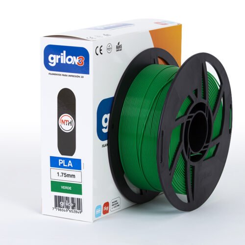 filamento monofilamento 3d grilon3 pla verde 1.75 x 1kg grilon 3