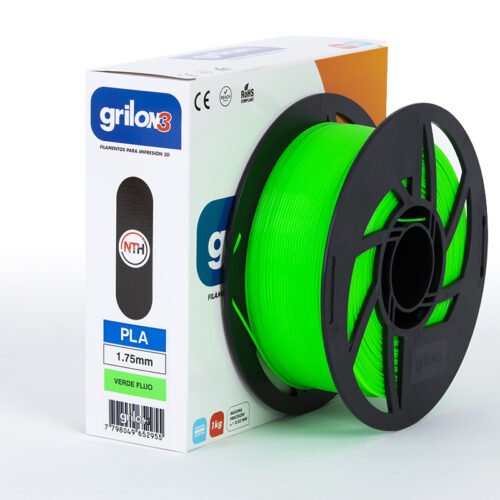 filamento monofilamento 3d grilon3 verde fluor 1.75 x 1kg grilon 3