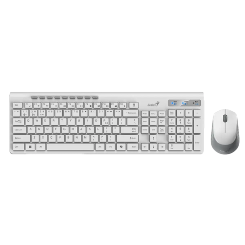 teclado+mouse wireless + bt genius ss8230 white genius