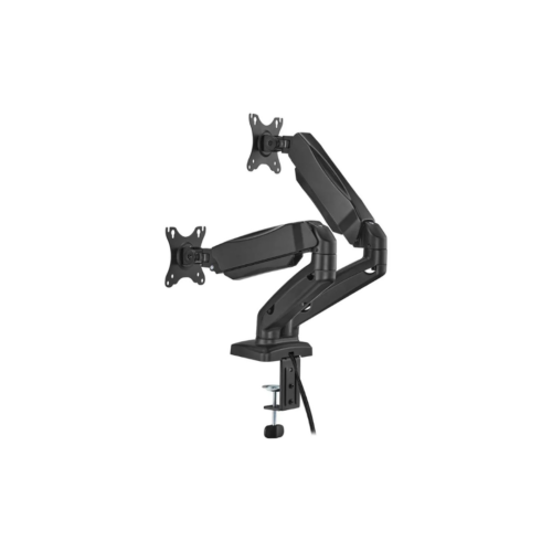 soporte de escritorio onebox doble para monitor/multimedia, pulgadas 17" a 32" onebox