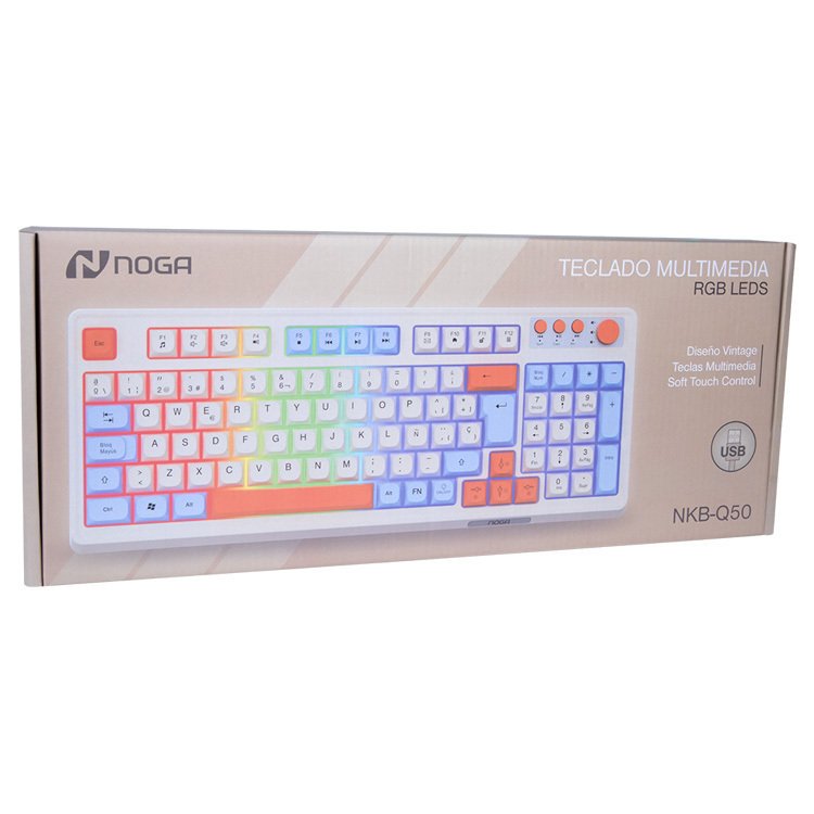 teclado retro gamer usb retroiluminado noga teclado retro gamer usb retroiluminado noga